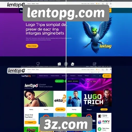 Evolução do design do site lentopg ao longo do tempo